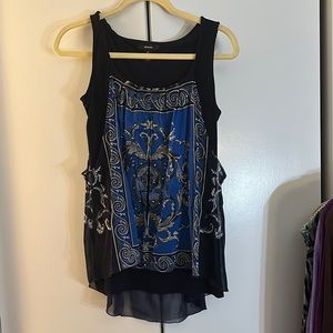 Alfani XS tunic length flowy top